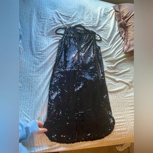 Press dress sparkly black dress
